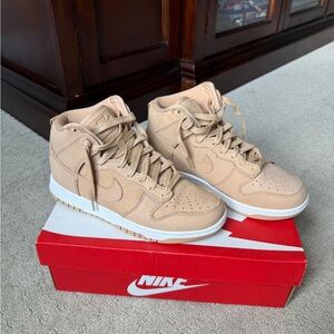 Nike Women’s Dunk High PRM MF Beige High-Top Sneakers